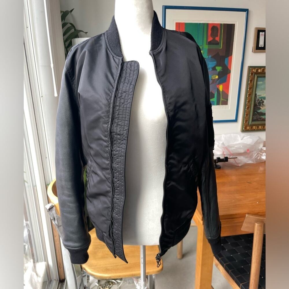 KATHARINE HAMNETT Black Bomber Jacket - Picture 2 of 15